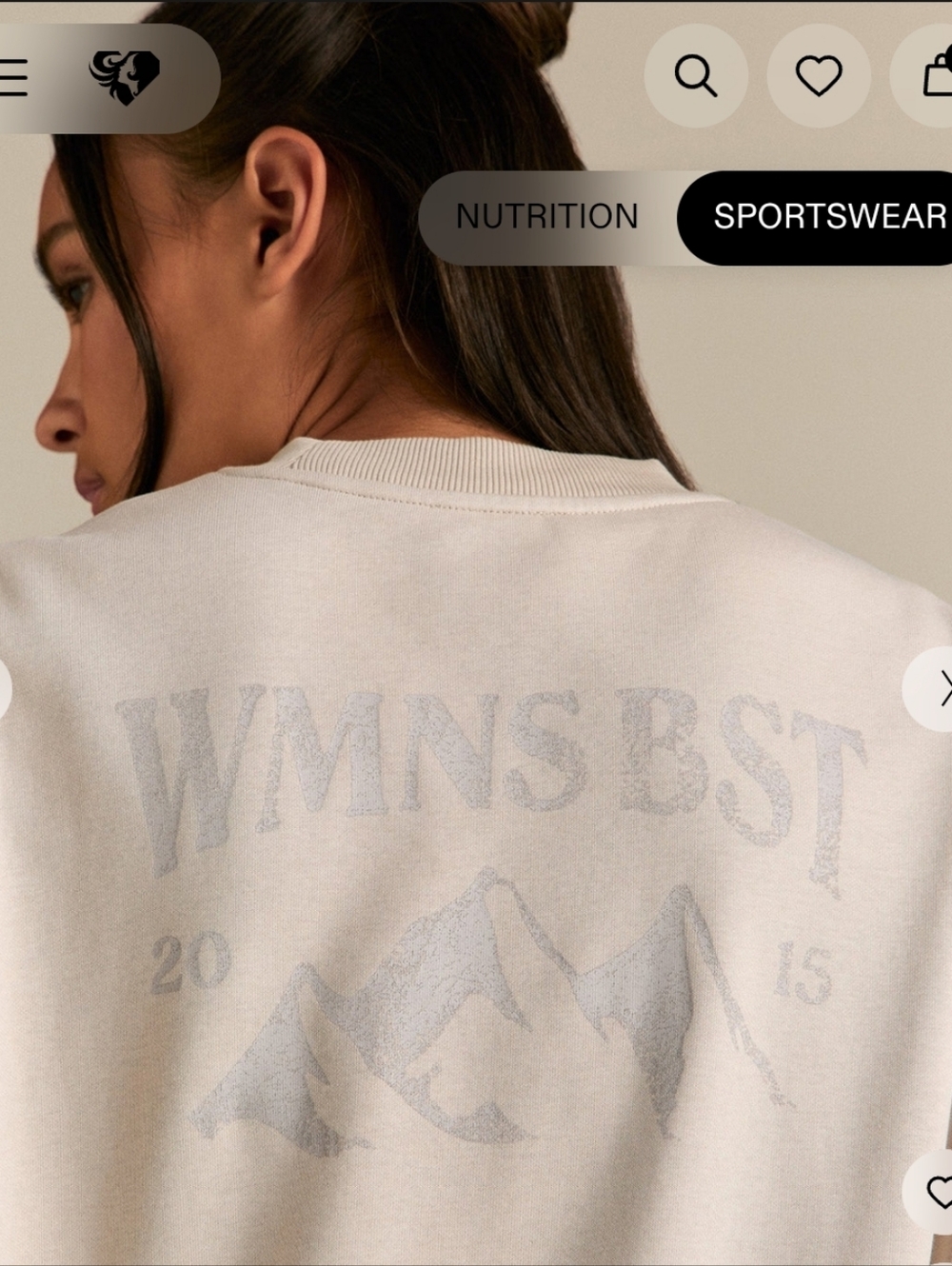 Women's Best Comfort Outdoor Cropped Crew Neck - Stone
